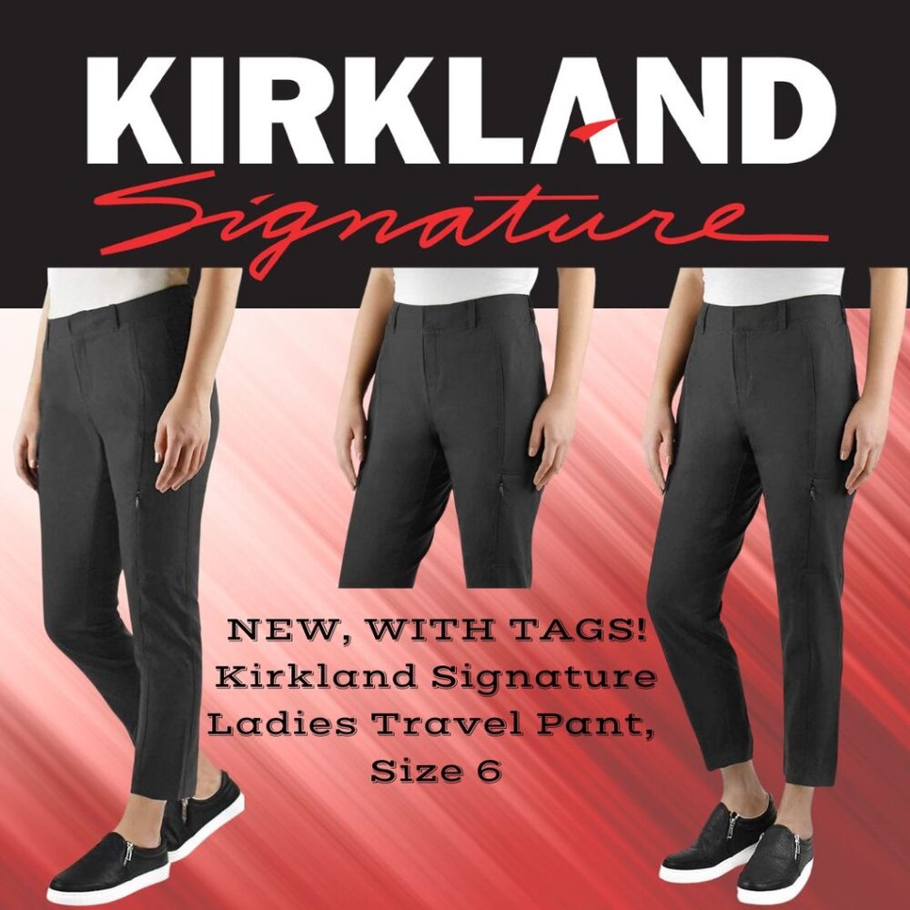 NEW with tags!  Kirkland Signature Ladies Travel Pant, size 6
